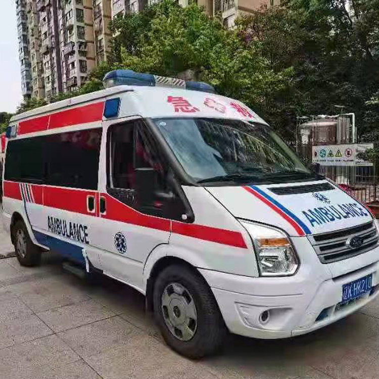 浈江长途救护车护送病人返乡